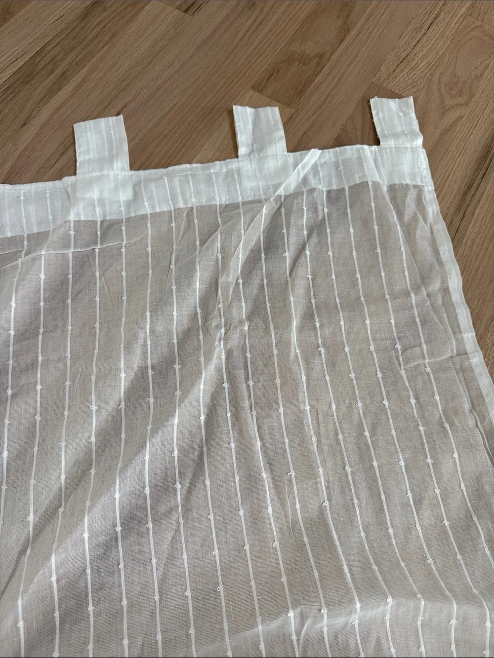 IKEA Matilda Sheer White Curtain Panels - Set of 2 (55” x 118”)